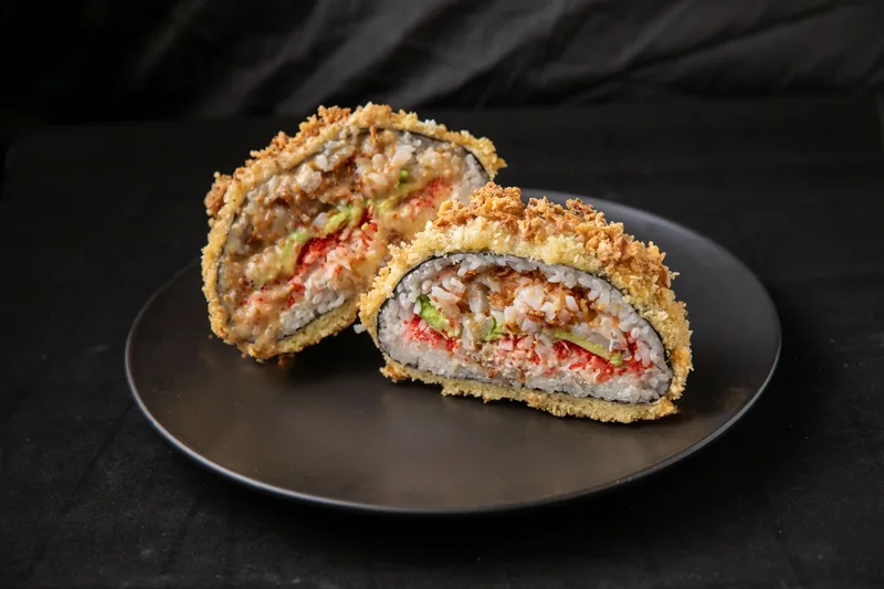 Sushi-Burger z krewetkami sushi Zlota Sakura Warszawa