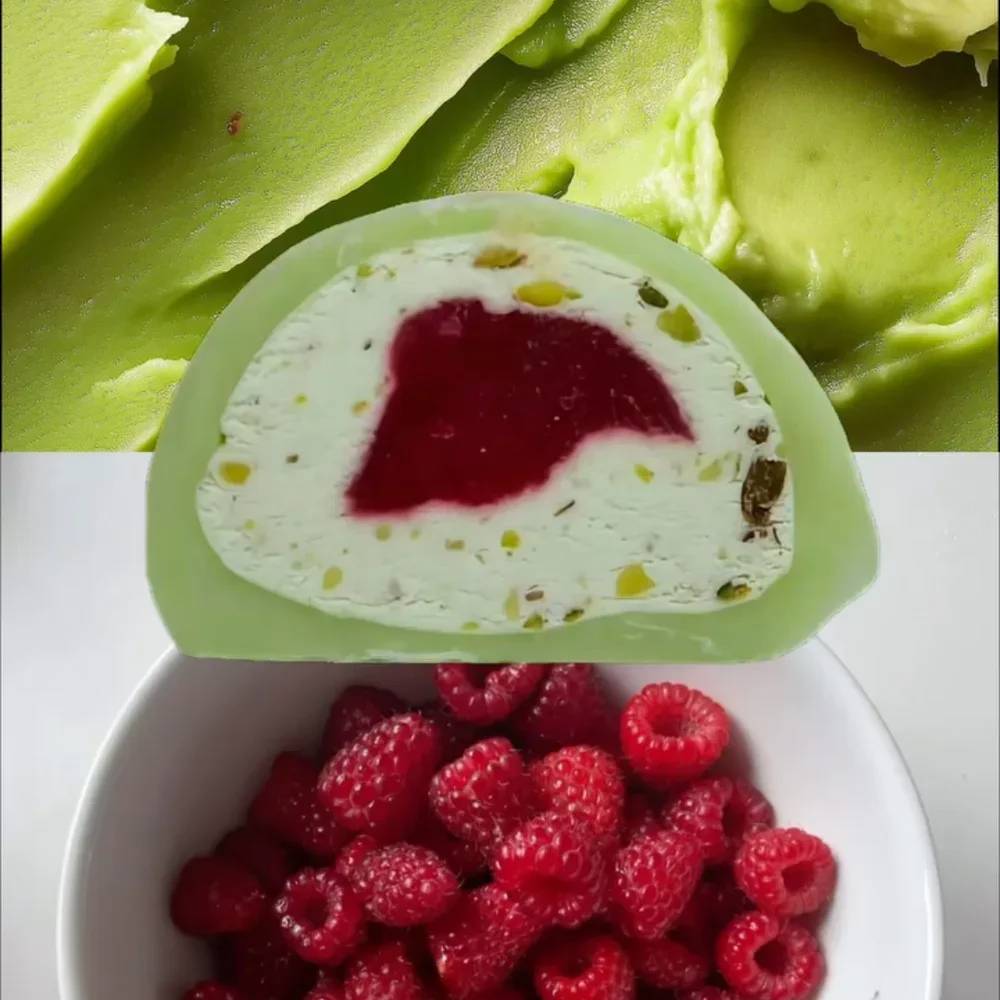 Pistacja malina mochi premium sushi Zlota Sakura Warszawa