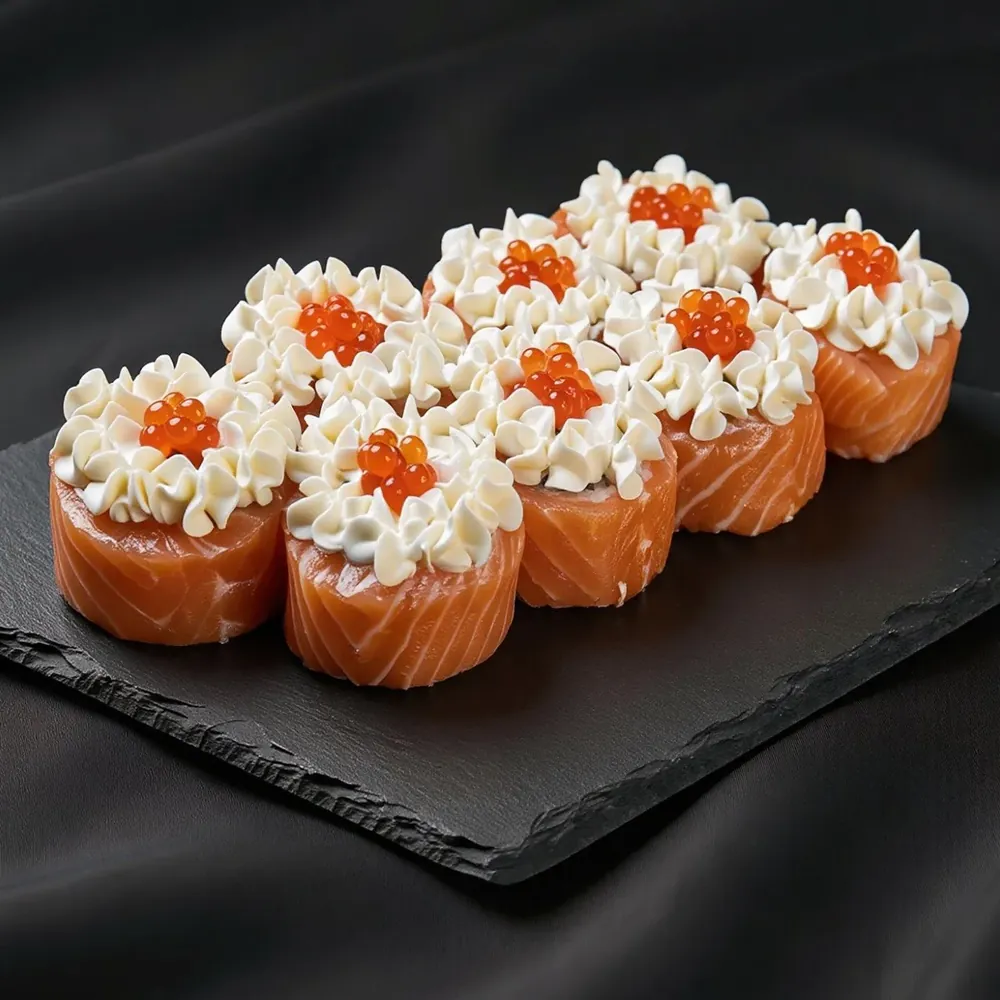 Philadelphia mini z kawiorem sushi Zlota Sakura Warszawa
