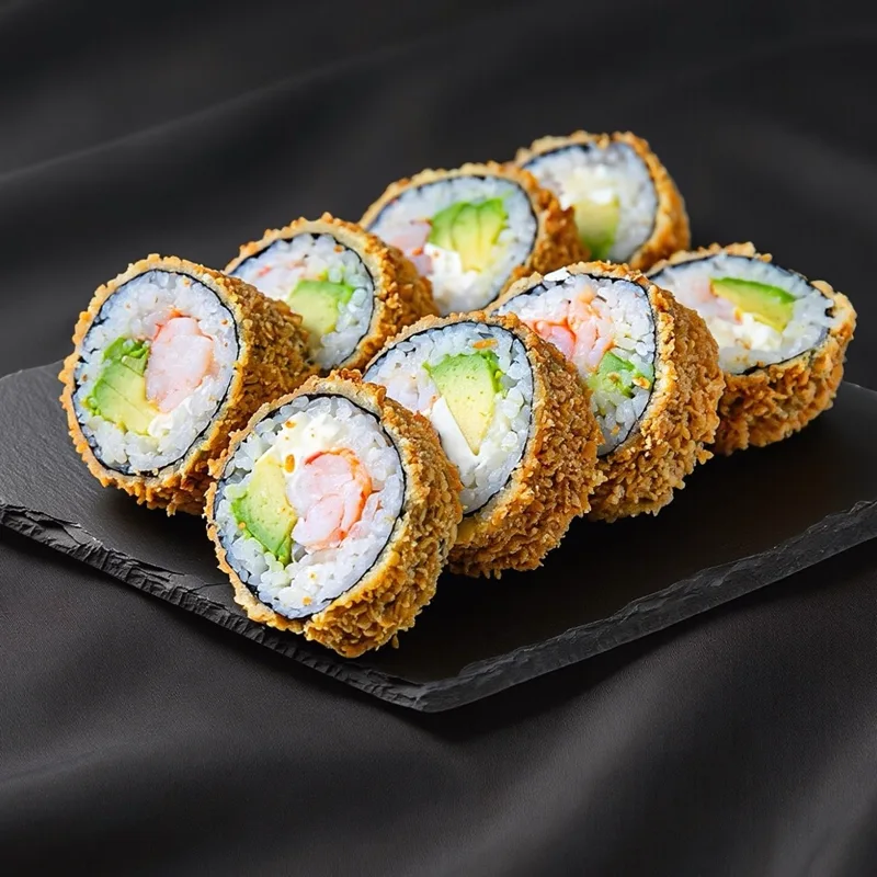 Tempura z krewetką sushi Zlota Sakura Warszawa